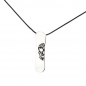 Preview: Silver+Surf Silber Schmuck Snowboard Gr L Skull