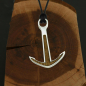Preview: Silver+Surf Silber Schmuck Anker XL Wood Halsband