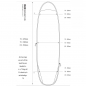 Preview: ROAM Boardbag Surfboard Daylight Funboard 7.0
