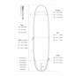 Preview: ROAM Boardbag Surfboard Daylight Longboard 9.6