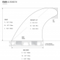 Preview: ROAM Thruster Fin Set Allround Large one tab Smoke