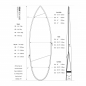 Preview: ROAM Boardbag Surfboard Tech Bag Short PLUS 5.8