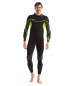 Preview: Jobe Detroit Jetski Armor Combinaison 3/2mm Préformée Back-Zip Hommes Noir/Lime