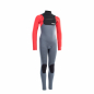 Preview: ION Capture Neoprenanzug 4/3 mm Front-Zip Kinder Jugendliche stahl-blau rot-schwarz