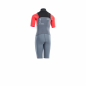 Preview: ION Capture Combinaison néoprène Shorty manches courtes 2/2 mm Front-Zip Enfants Adolescents acier-bleu rouge-noir