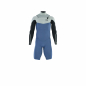 Preview: ION Element Neoprenanzug Shorty Langarm 2/2 mm Front-Zip Herren cascade-blau