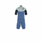 Preview: ION Element wetsuit shorty short sleeve 2/2 mm front zip men cascade-blue