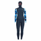 Preview: ION Amaze Amp Semidry Hood wetsuit 6/5mm front zip women blue capsule