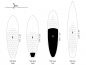 Preview: RSPro HexaTraction Board Grip Surf Schwarz 20 Stück