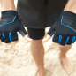 Preview: Neilpryde Gants néoprène demi-doigts Amara C1 Noir / Bleu