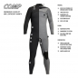 Preview: Xcel Comp X2 Combinaison 4/3mm Front-Zip Hommes Noir