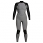 Preview: Traje de buceo Xcel Axis X OS 4/3mm Cremallera dorsal Mujer Grafito / Flor de Mora