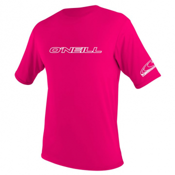 Oneill Basic Skins Kurzarm Sun Shirt Junior Watermelon-2019 Vorderansicht