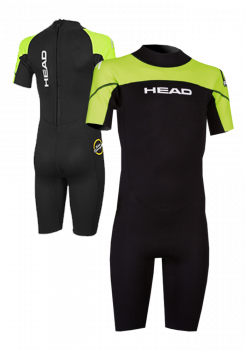 Head Sea Ranger 1.5 muta corta verde per bambini
