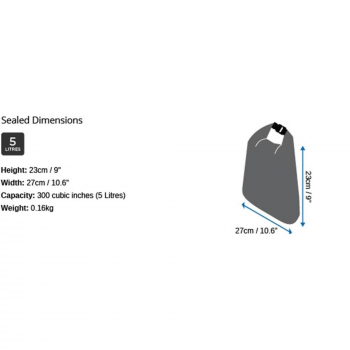 OverBoard waterproof bag 5 liter black