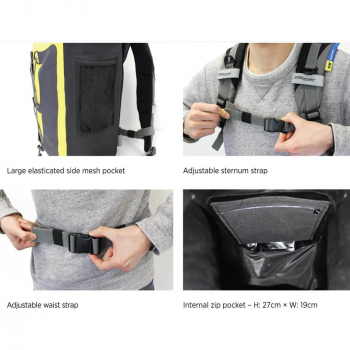 OverBoard waterproof backpack 20 liter yellow