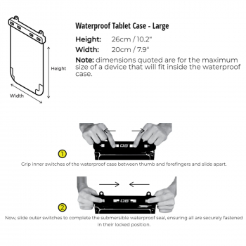OverBoard funda impermeable para iPad negra