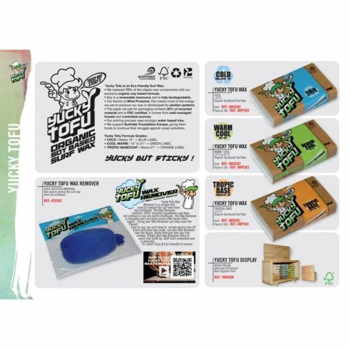 Surf Wax YUCKY TOFU Orange Tropic +21°C wax