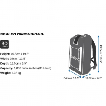 OverBoard waterproof backpack Pro 30 L red