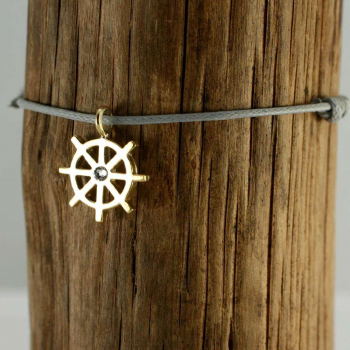 Silver+Surf Silber Schmuck Steuerrad Gr S vergolde