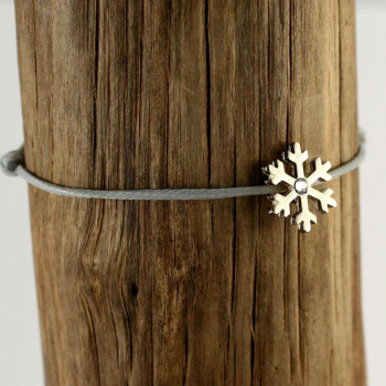 Silver+Surf Silber Schmuck Schnee Kristall Gr S