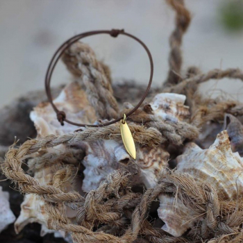 Silver+Surf Silber Schmuck Surfboard Gr S gold