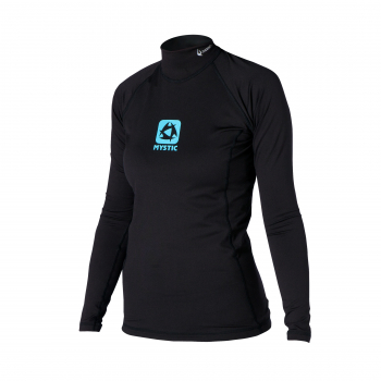 Mystic Bipoly Thermo-Top Langarm Damen Schwarz 2019 Vorderansicht