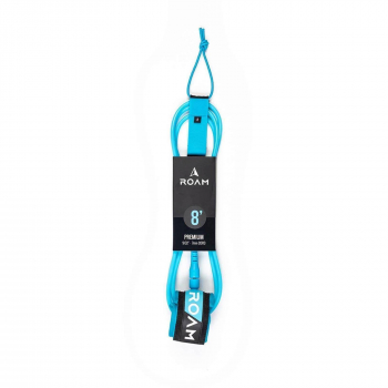 ROAM Surfboard Leash Premium 8.0 244cm 7mm bleu