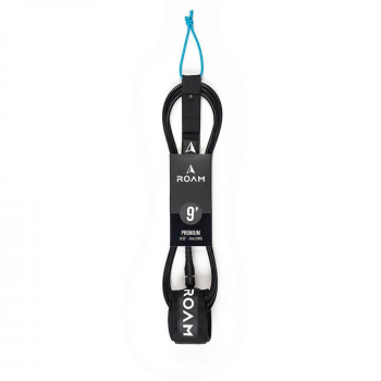 ROAM Surfboard Leash Premium 9.0 274cm 7mm Schwarz