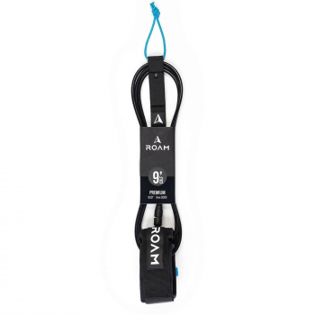 ROAM Surfboard Leash Premium 9.0 Knee 7mm Black