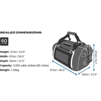OverBoard Waterproof Duffel Bag Pro 60 L Blue