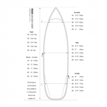 ROAM Boardbag Surfboard Daylight Short PLUS 6.0