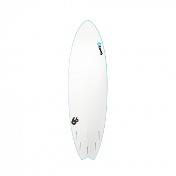 Surfboard TORQ Softboard 6.6 Fish Blue