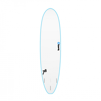 Surfboard TORQ Softboard 7.8 V+ Funboard Blau