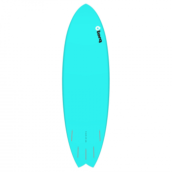 Surfboard TORQ Epoxy TET 5.11 MOD Fish Blau Pinlin