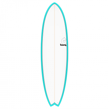 Surfboard TORQ Epoxy TET 7.2 MOD Fish Blau Pinline