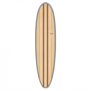 Surfboard TORQ Epoxy TET 7.8 V+ Funboard Wood