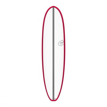 Surfboard TORQ Epoxy TET CS 7.4 V+ Fun Carbon Rot