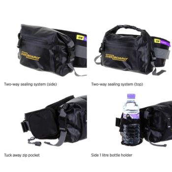 OverBoard waterproof hip bag LIGHT 4 L yellow
