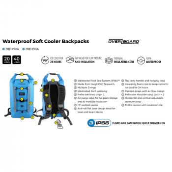 Overboard Soft Cooler Backpack 40 Litres