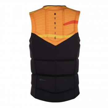 Mystic Marshall Wake Prallschutzweste Frontzip Männer Schwarz 2019 Rueckansicht