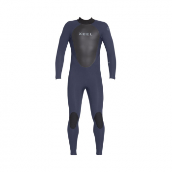 Xcel Axis OS Neoprenanzug 5/4mm Backzip Männer Slate Black Vorderansicht