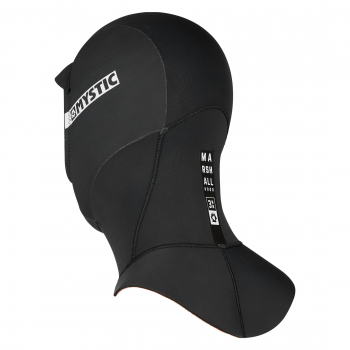 Mystic Marshall Neoprenhaube lang 3mm Schwarz 2019 Hinteransicht
