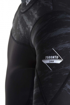 Jobe Toronto Jetski Chaqueta de neopreno de 2 mm con cremallera lateral para hombres Negro