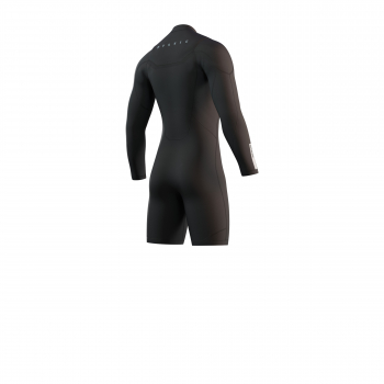 Mystic Marshall Muta corta a maniche lunghe 3/2mm Front-Zip Uomo Nero