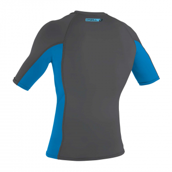 O'Neill Premium Skins Rash Guard manches courtes Homme Smoke/Brite Blue