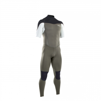 ION Element Steamer Neoprenanzug Kurzarm 2/2mm Back-Zip Männer dark olive/white/black