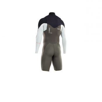 ION Element Shorty Long Sleeve 2/2mm Front Zip Hombre oliva oscuro/blanco/negro