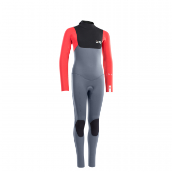 ION Capture Semidry Neoprenanzug 5/4mm Back-Zip Männer steel blue/red/black