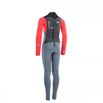 ION Capture Semidry Neoprenanzug 5/4mm Back-Zip Männer steel blue/red/black